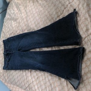 American eagle sz4 super high waisted boot cut jeans darker blue wash